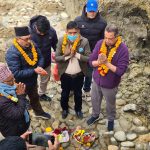 बर्दघाट ३ काे वडा कार्यालय शिलान्यास